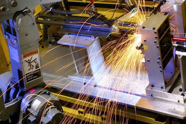 robot welding arm fumes