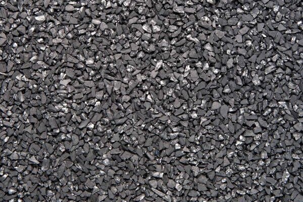 A pile of graphite dust