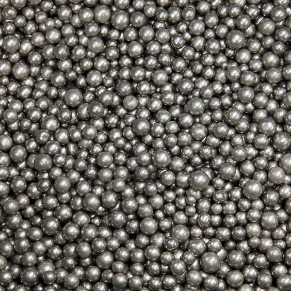 Zoomed-in view of tiny nickel spheres