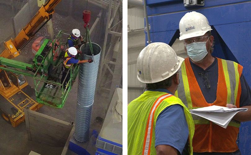 dust collector installation