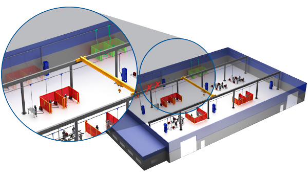 dust collection ductwork grid