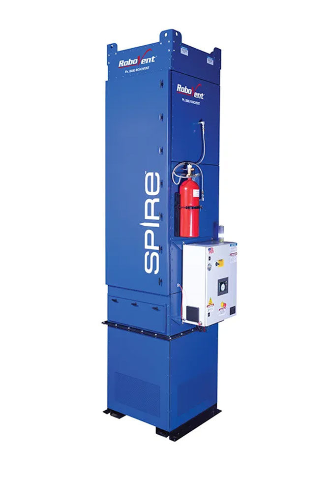 spire a robot weld fume collector