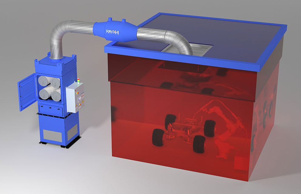 4 cartridge Ducted to One Cell with Delta3