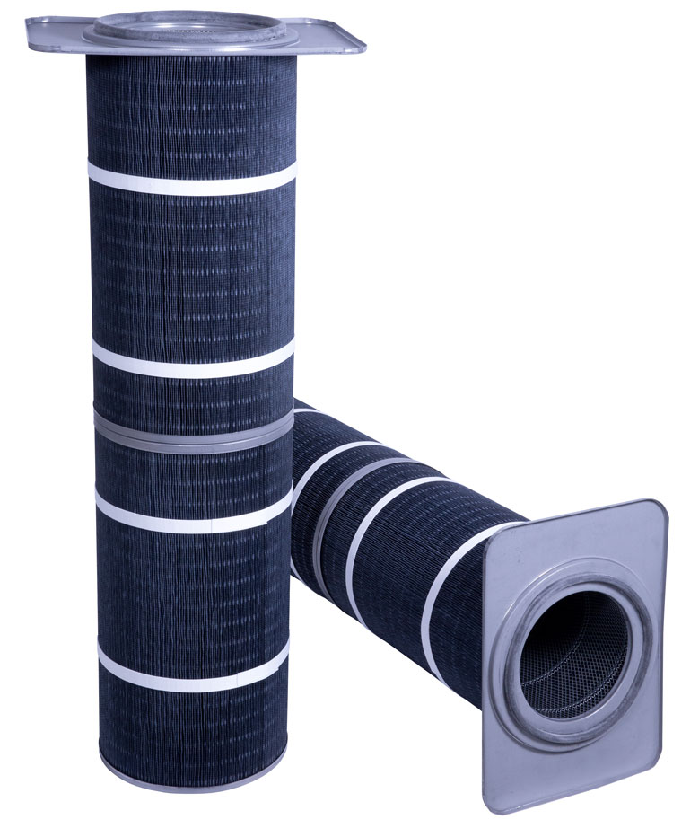 Flanged black cartridge filter