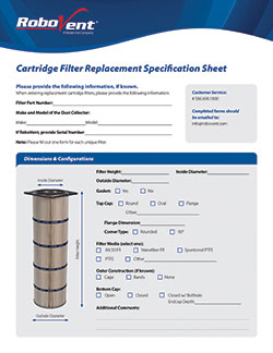 RoboVent Filter Cross Sheet