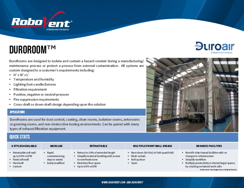 Download Duroroom Data Sheets Download Duroroom Data Sheets
