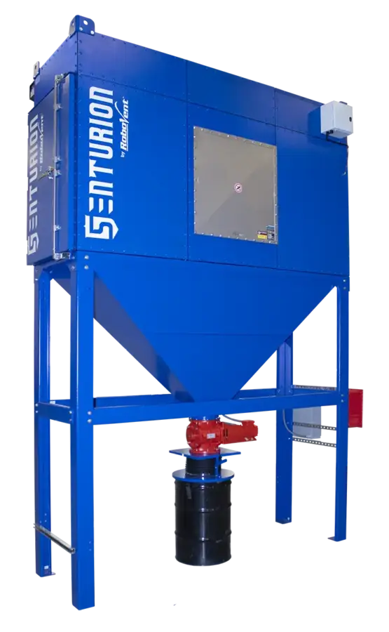 deflagration system Senturion dust collector featuring deflagration protection as a combustible dust safety retrofit